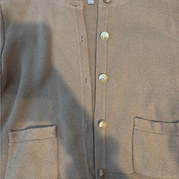 J. Crew Camel Button-Up Cardigan - Picture 3 of 3